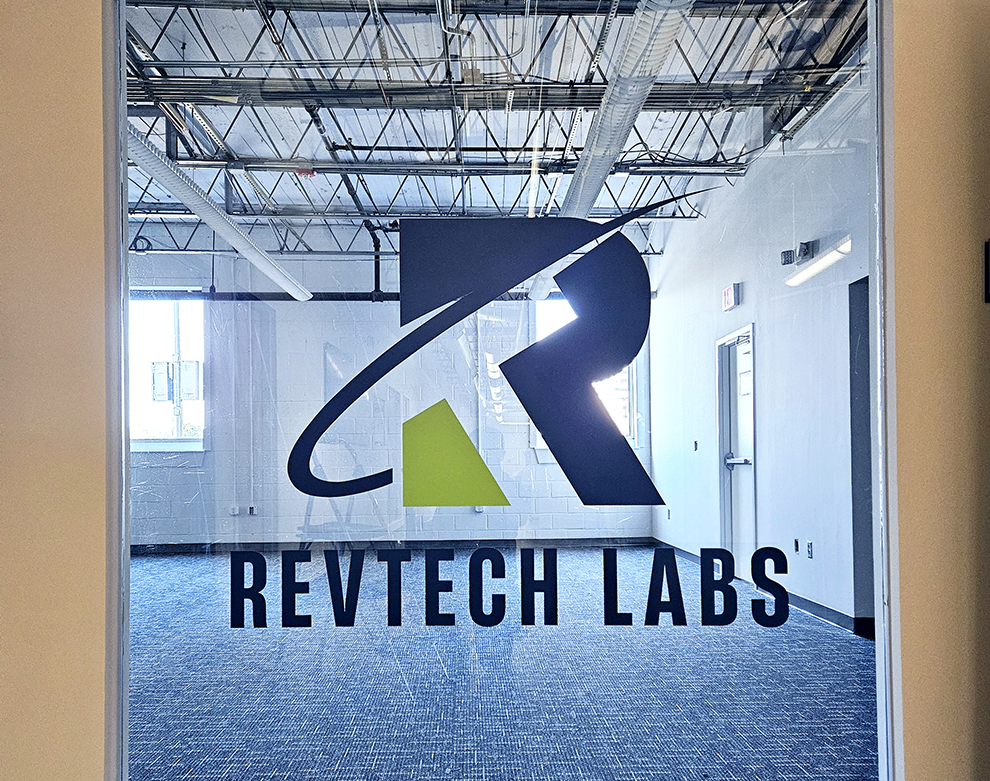 Custom adhesive vinyl for workplace branding in Charlotte, NC