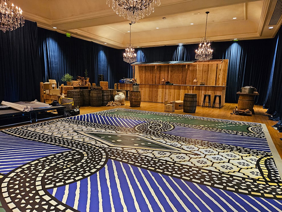 Branded adhesive vinyl for workplace branding in Concord, NC