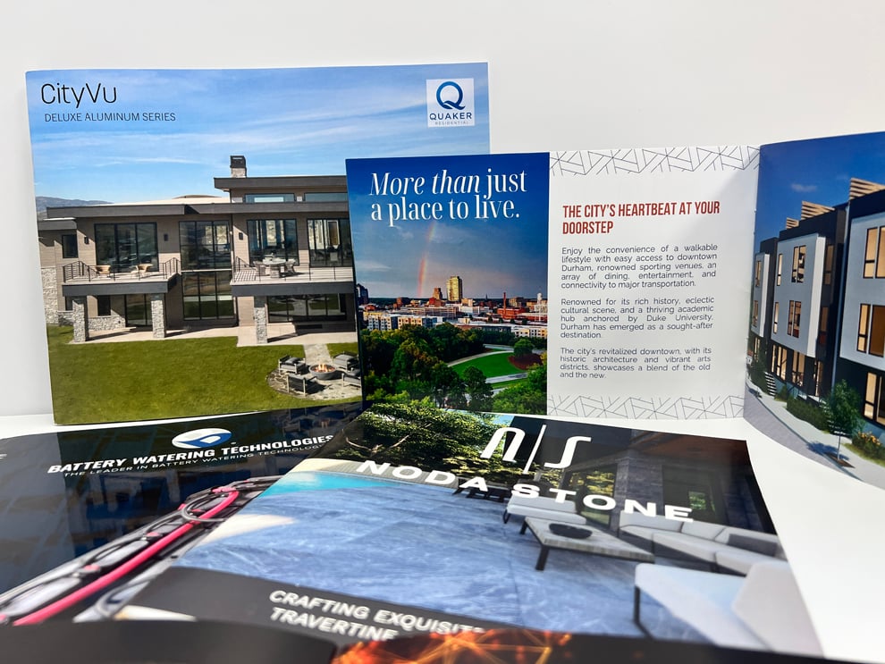 Newsletter and brochure printing services for business Charlotte, NC