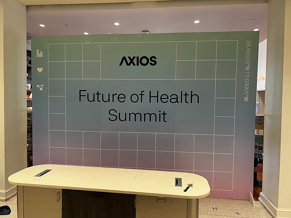 Conference Graphics in Charlotte, NC designed and installed for branded backdrops and displays