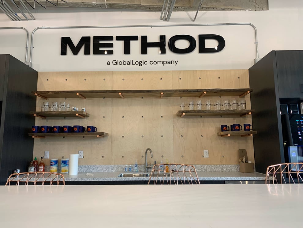 Dimensional Letters in Hickory, NC designed and installed for reception walls and workplace branding