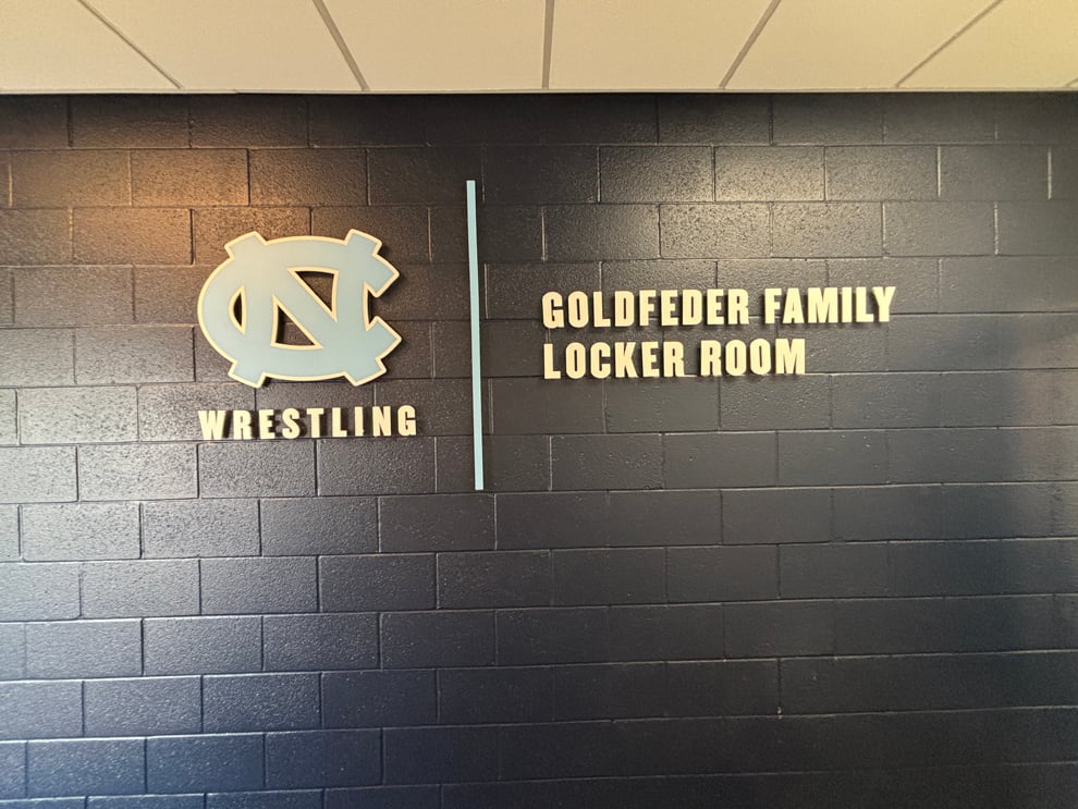 Dimensional Letters in Lincolnton, NC designed and installed with backlit lighting for workplace interiors