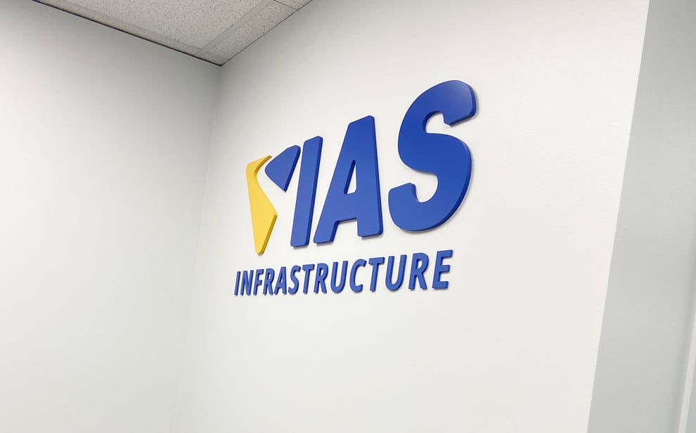 Dimensional Letters in Lincolnton, NC designed and installed for professional corporate branding