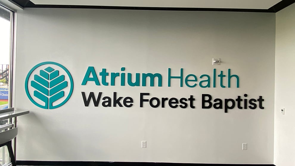 Dimensional Letters in Lincolnton, NC designed and installed for company wall branding and culture displays