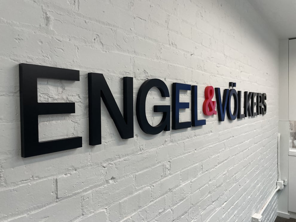 Dimensional Letters in Lincolnton, NC designed and installed for office branding and commercial interiors