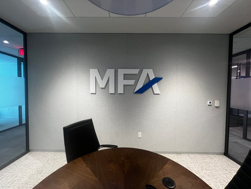 Dimensional Letters in Salisbury, NC designed and installed for hallway and directional wall signage