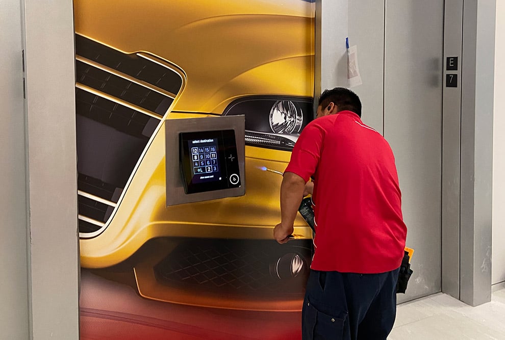 Elevator Wraps in Charlotte, NC