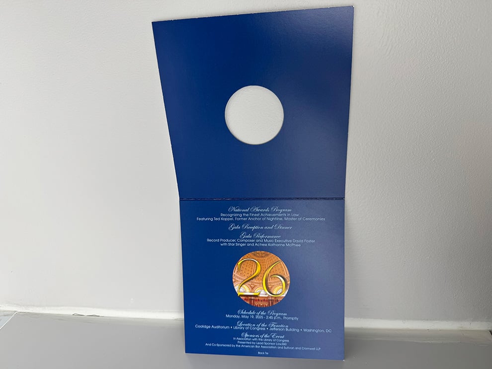 Event Programs Charlotte NC printed and produced for registration packets and attendee information