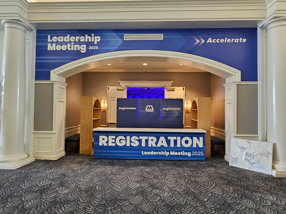 Event signs and displays installed for business meetings in Charlotte, NC