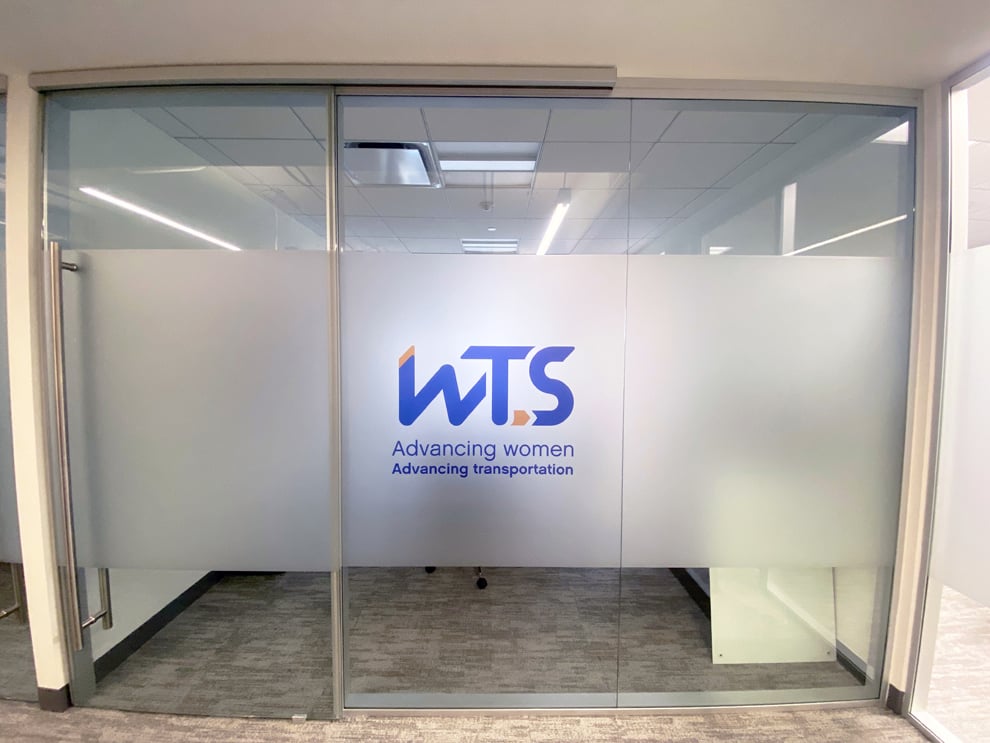 Frosted Vinyl in Charlotte, NC designed and installed for custom privacy film and brand identity