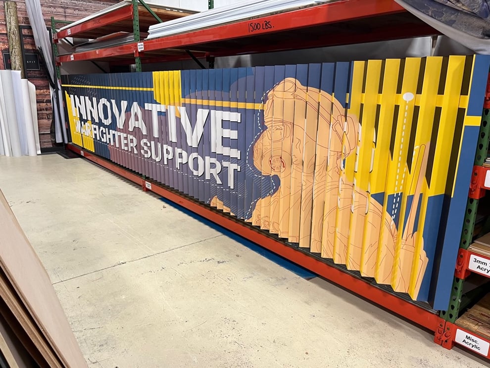 Lenticular wall displays with creative graphics for events in Charlotte, NC