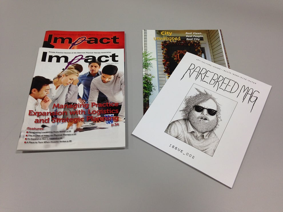 Magazine Printing in Charlotte, NC printed and mailed with fast turnaround for company magazines