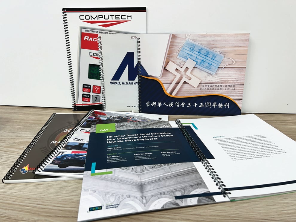 Marketing Materials Charlotte NC printed and mailed as multi-page booklets for corporate communications