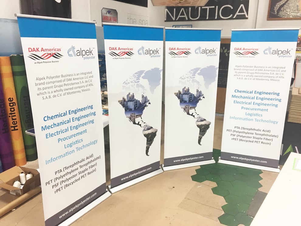 Custom retractable banner stand for corporate branding Concord, NC