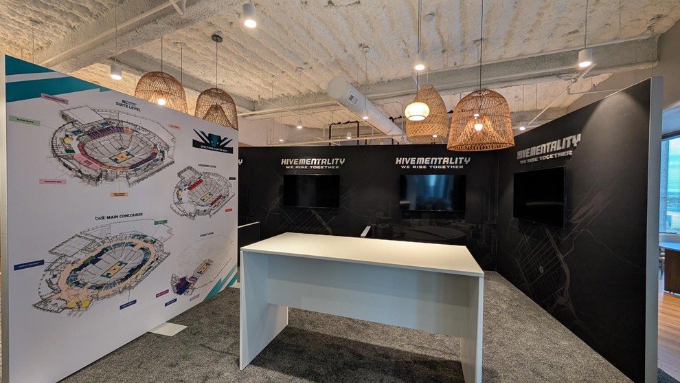 SEG fabric graphics with LED lightbox display in Charlotte, NC