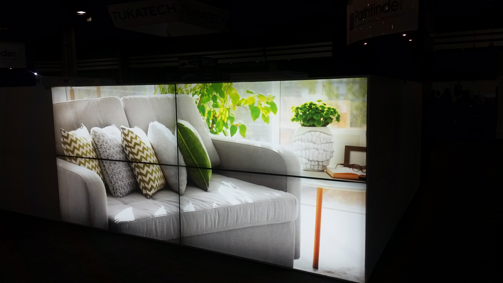 SEG fabric graphics with silicone edge design for events in Charlotte, NC