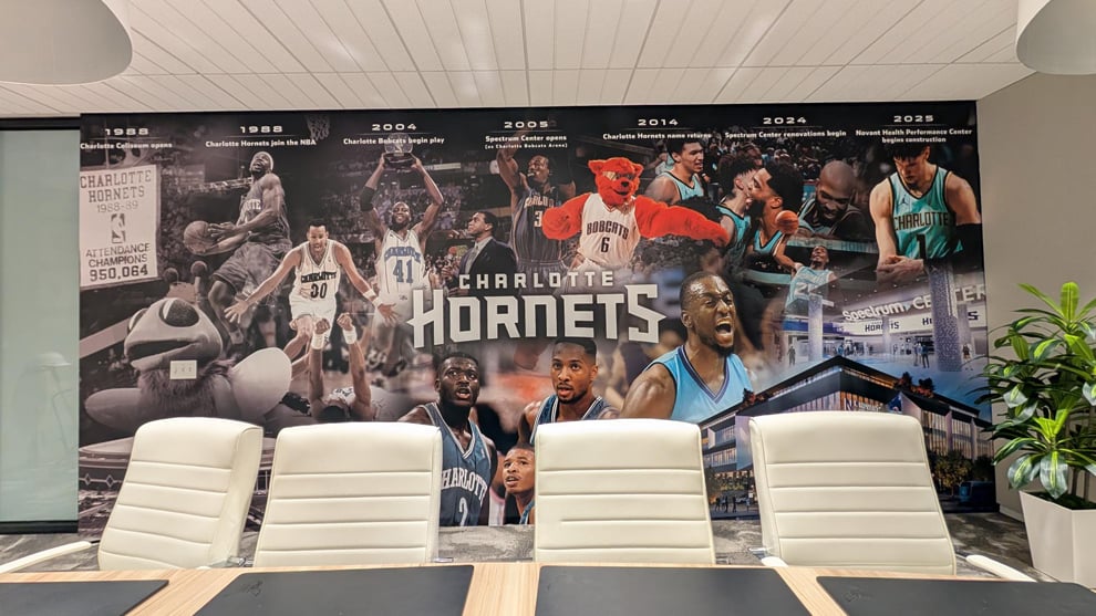 Sports facility signage and custom displays in Charlotte, NC