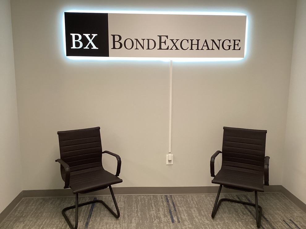 Standoff Mounted Signs in Charlotte, NC designed and installed with custom cut acrylic lettering