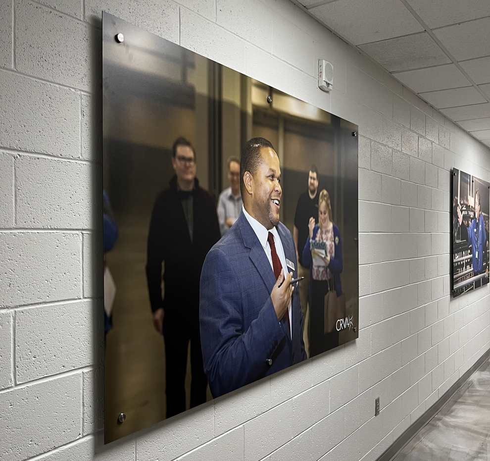 Standoff Mounted Signs in Lincolnton, NC designed and installed for branded interior environments