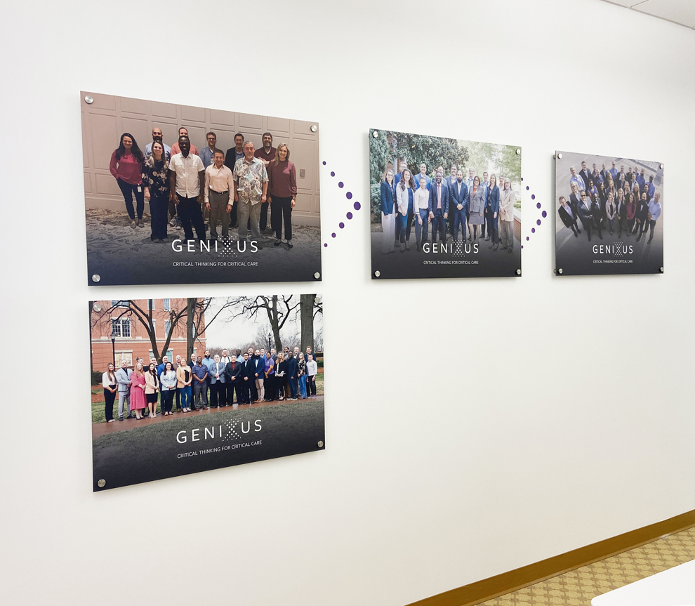 Standoff Mounted Signs in Rock Hill, SC designed and installed with dimensional acrylic lettering for business interiors