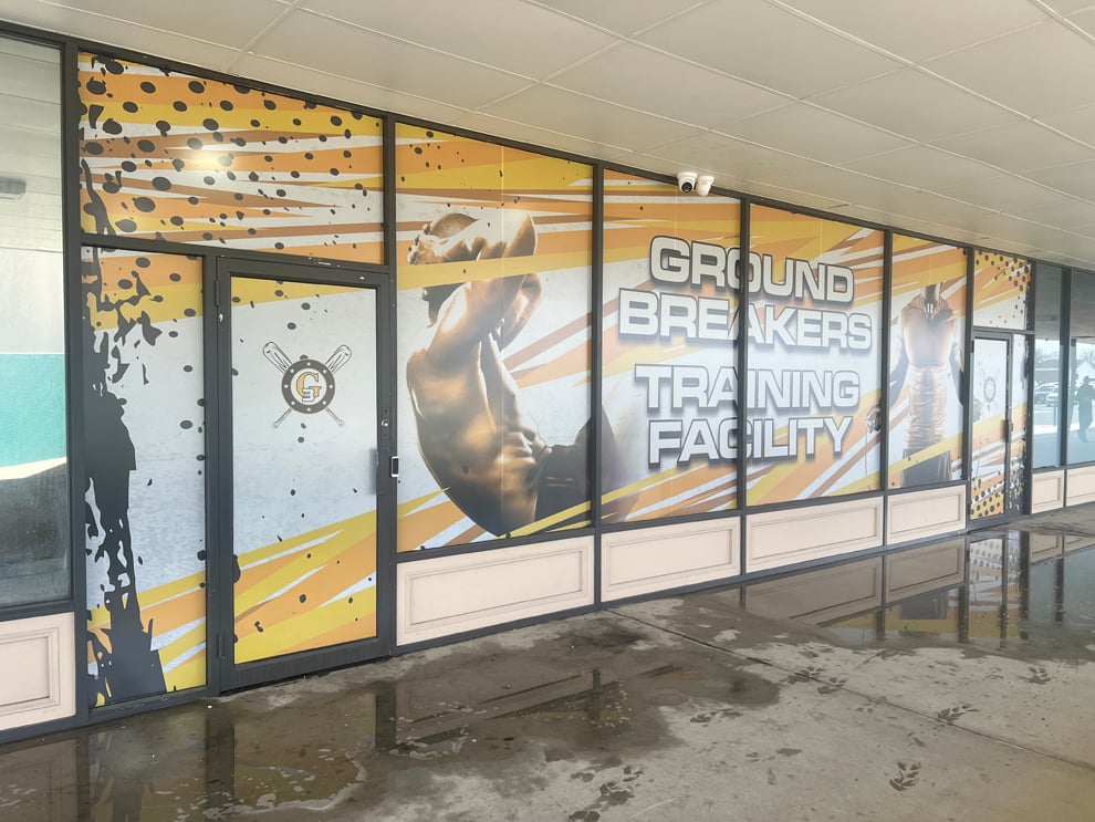 Custom storefront graphics and interior signage for business near Lincolnton, NC