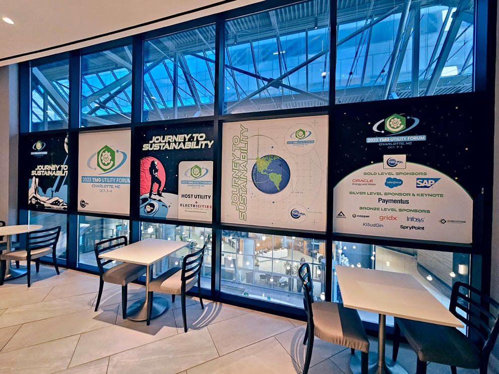 Trade show displays and wall graphics for business branding in Charlotte, NC