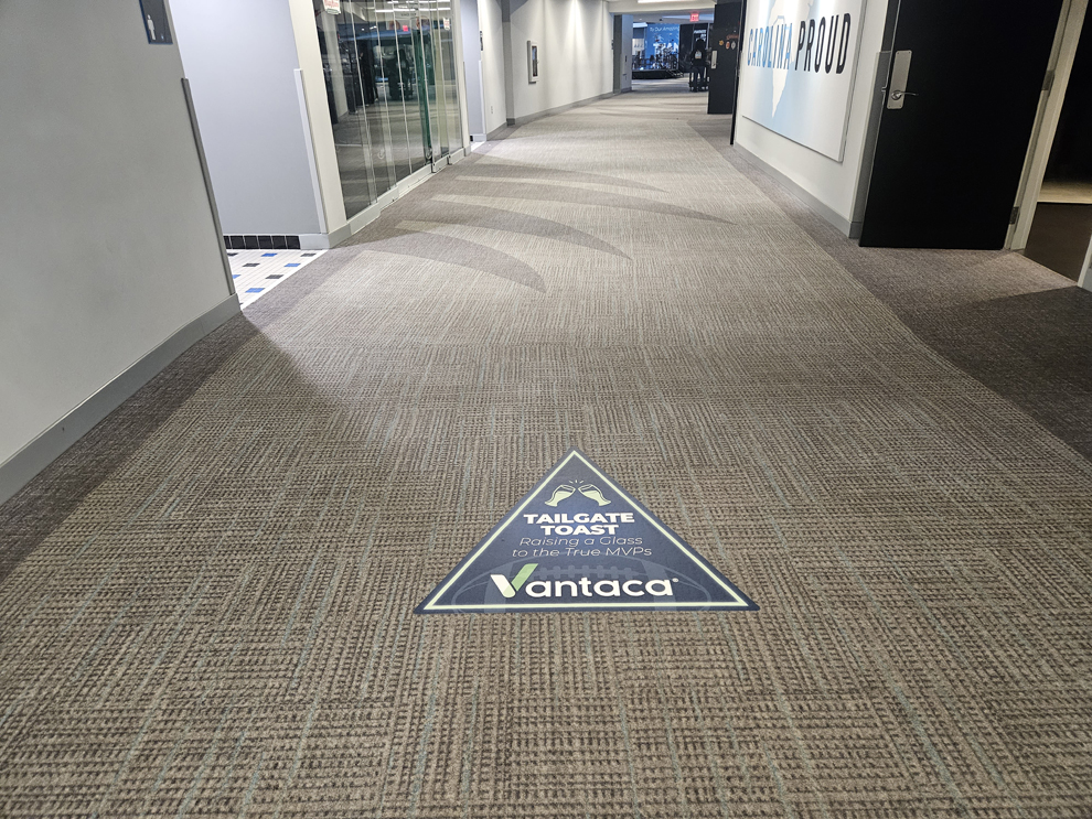 Wayfinding signage and directional signs created for event navigation in Charlotte, NC