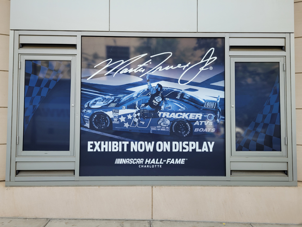 Window Graphics in Mooresville, NC designed and installed with custom decals for offices