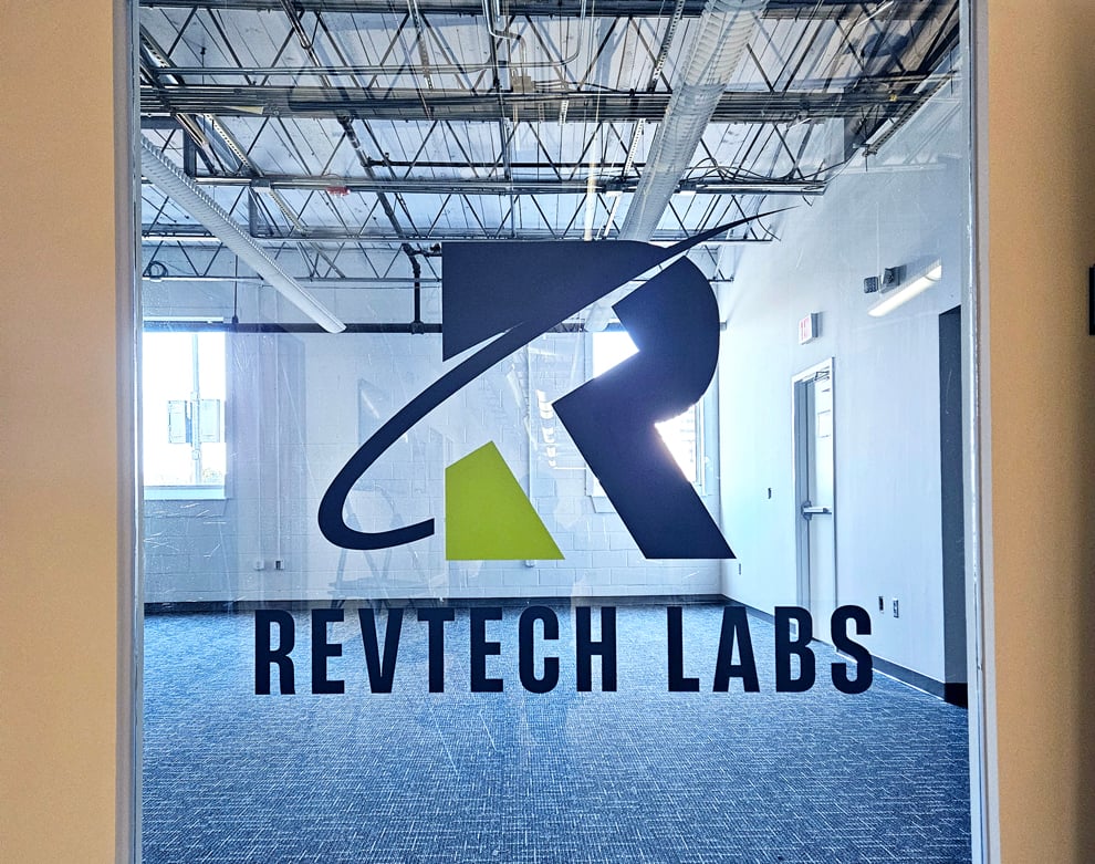 Window Graphics in Rock Hill, SC designed and installed for office branding and privacy