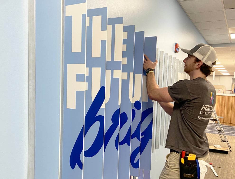 Office signage and graphics installation services in Charlotte NC